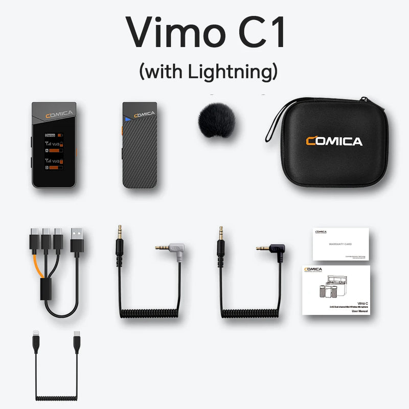 Microfone de lapela sem fio Vimo C
