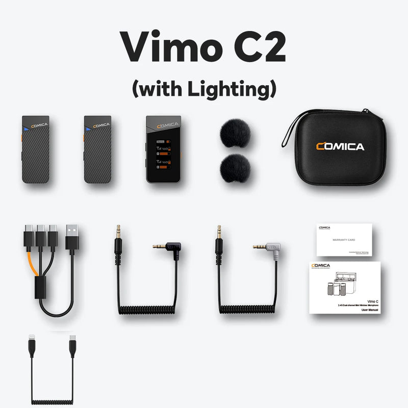 Microfone de lapela sem fio Vimo C