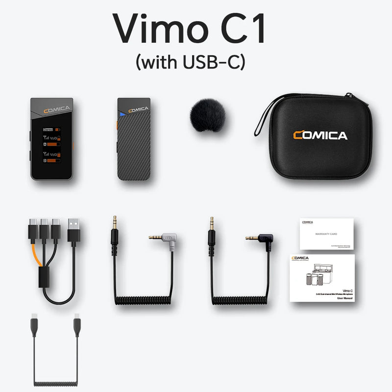 Microfone de lapela sem fio Vimo C