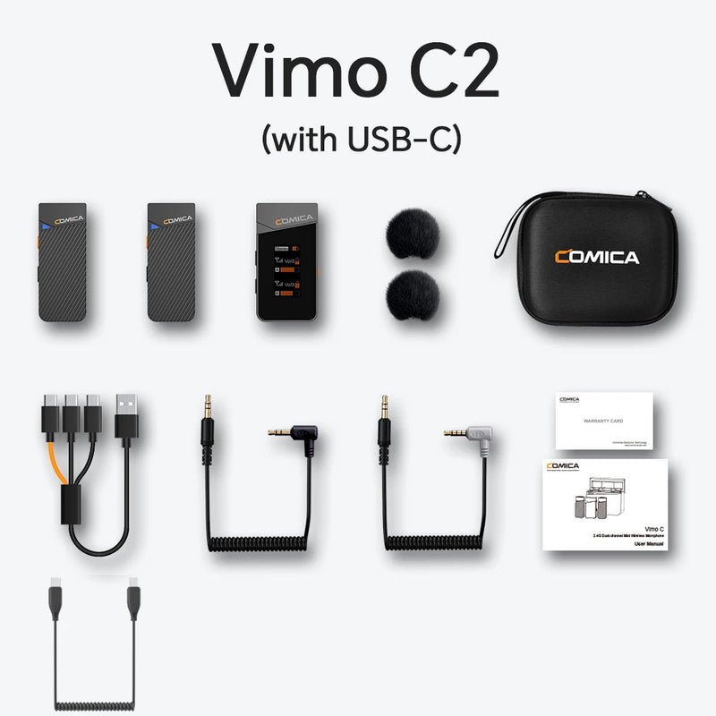 Microfone de lapela sem fio Vimo C