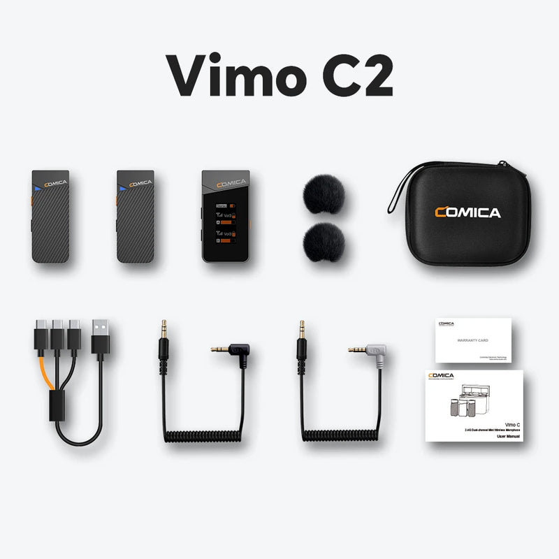 Microfone de lapela sem fio Vimo C