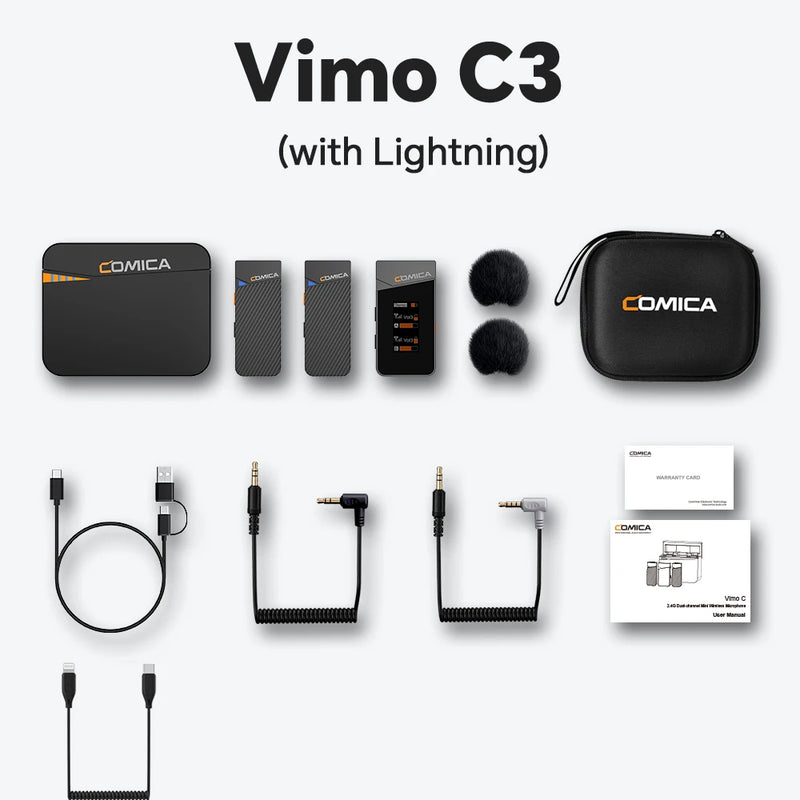 Microfone de lapela sem fio Vimo C