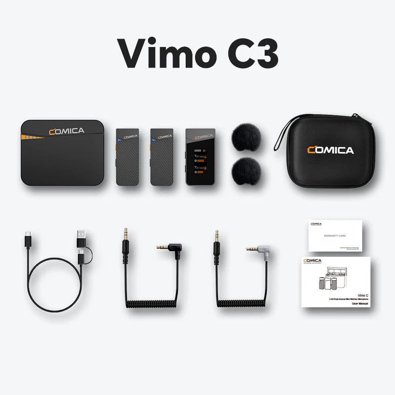 Microfone de lapela sem fio Vimo C