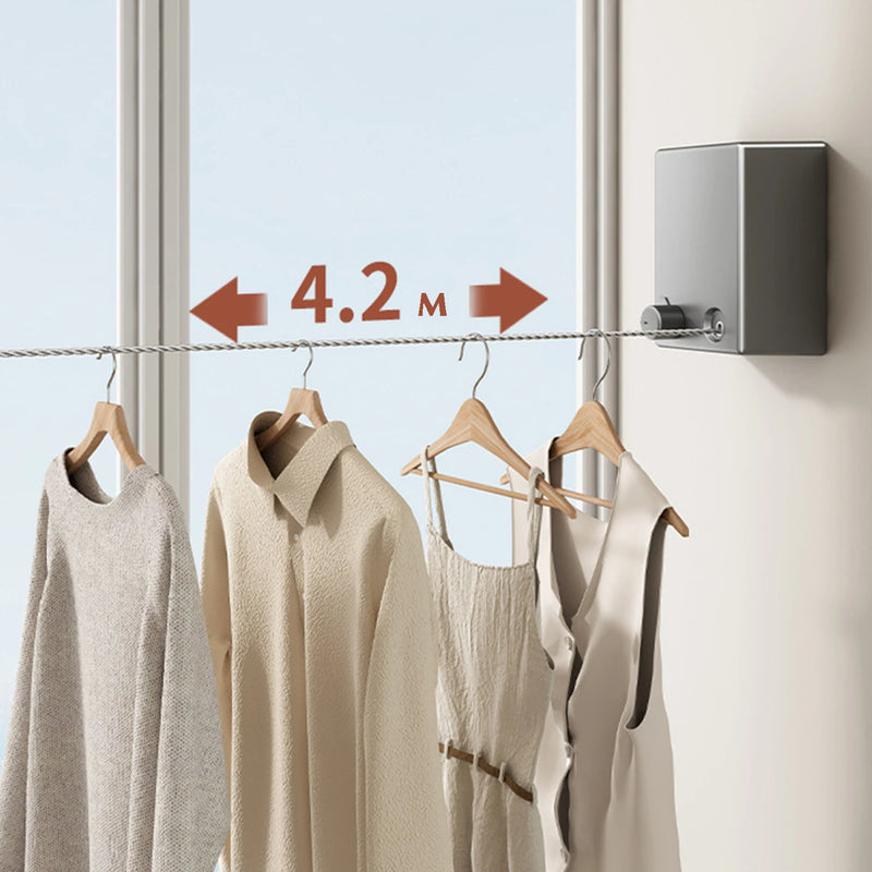 Varal Tazzi Invisível Retrátil de Aço inox